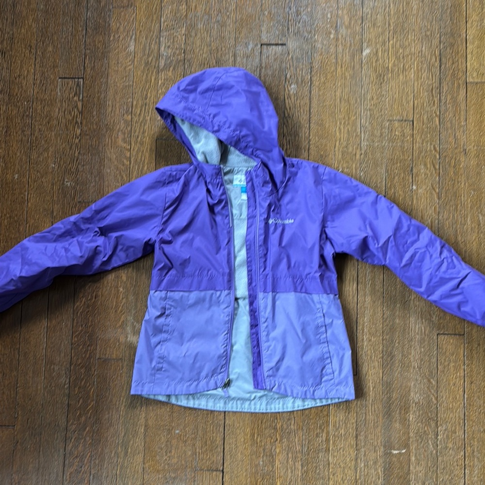 Columbia Kids' Purple Hooded Jacket size M